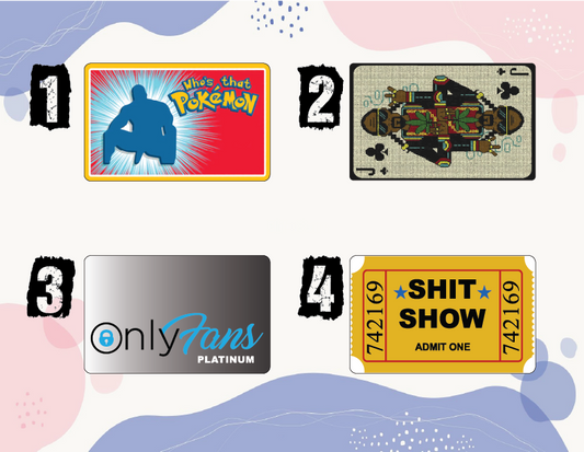 Custom Debit / Credit Card stickers- Multiple designs - Unique Decals;Vinyl Stickers