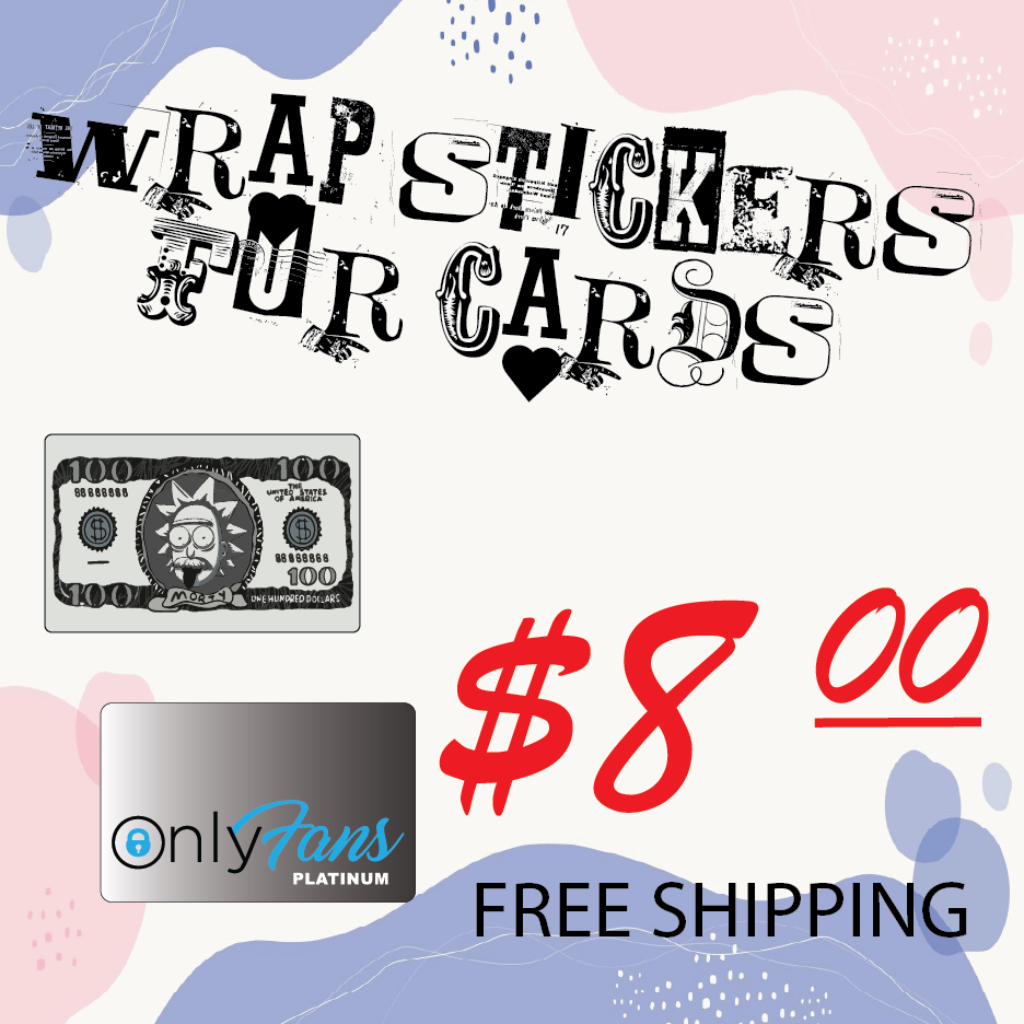 Custom Debit / Credit Card stickers- Multiple designs - Unique Decals;Vinyl Stickers