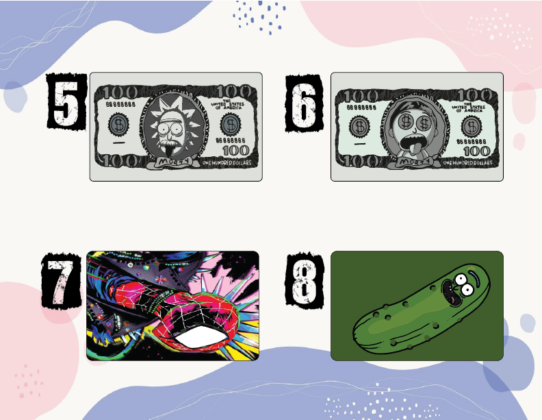 Custom Debit / Credit Card stickers- Multiple designs - Unique Decals;Vinyl Stickers