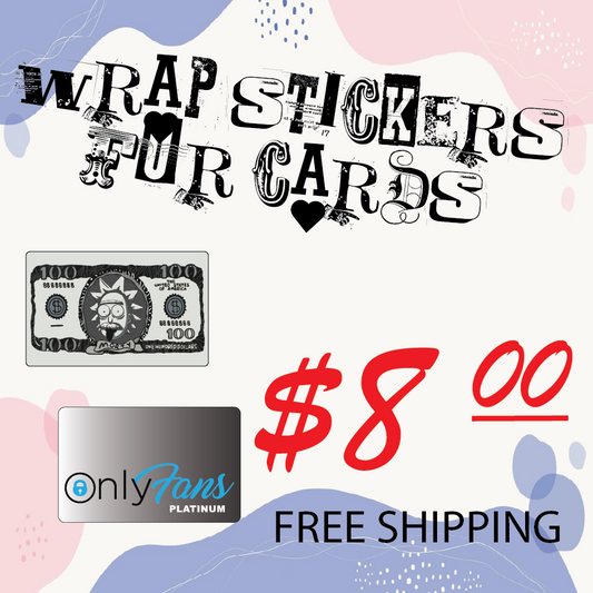 Custom Debit / Credit Card stickers- Multiple designs - Unique Decals;Vinyl Stickers