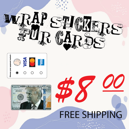 Custom Debit/Credit Card stickers- Multiple designs - Unique Decals;Vinyl Stickers